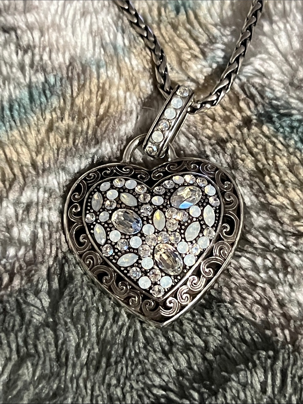 Brighton- Crystal Voyage Swarovski Crystal   All You Need Is Love Necklace